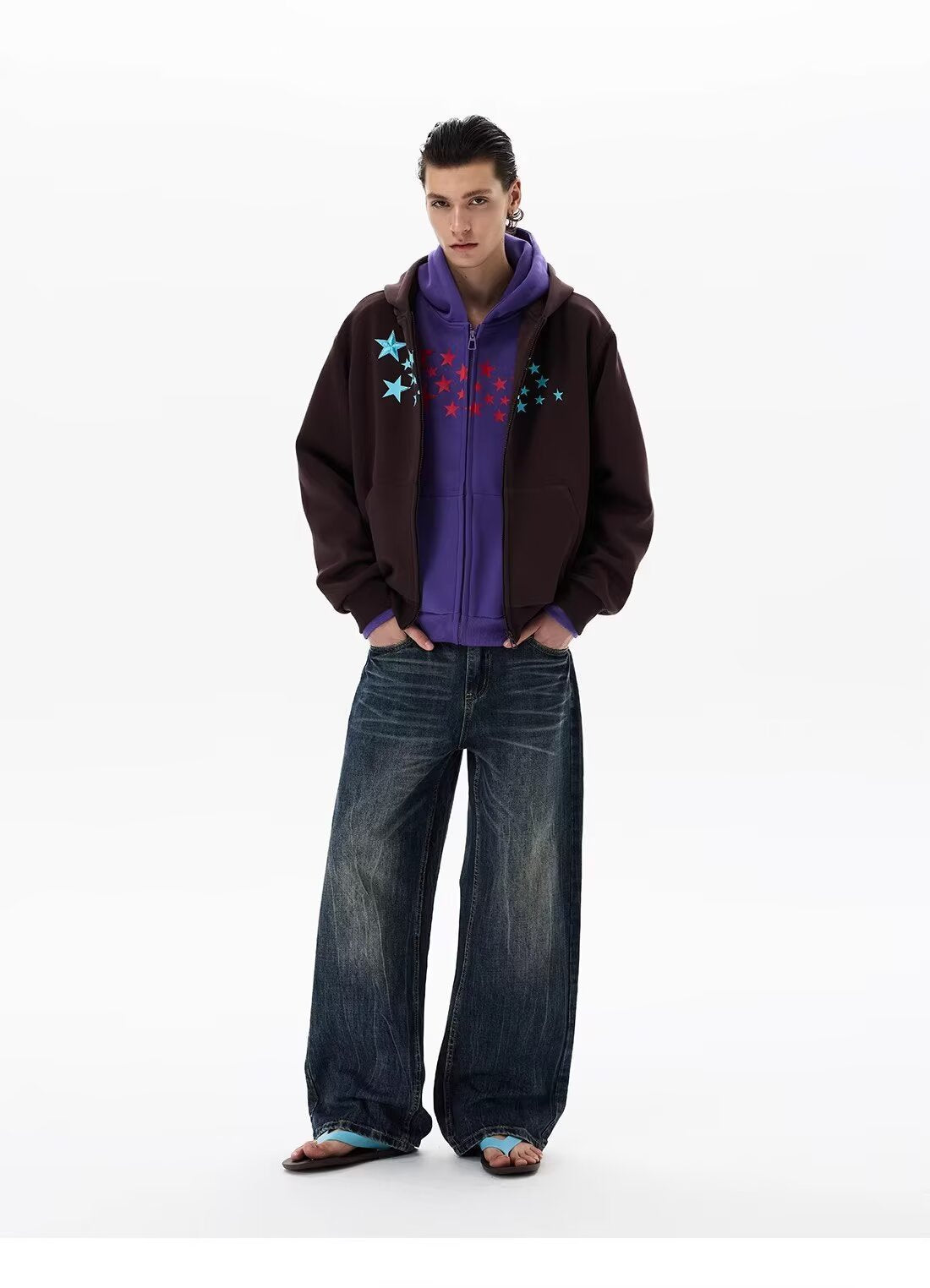 Mens Casual All-match Jacket Hoodie