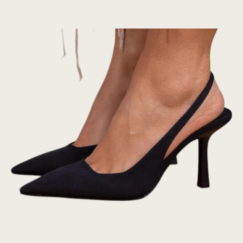 Women's Fashion Pointed Plus Size Slip-On Heels