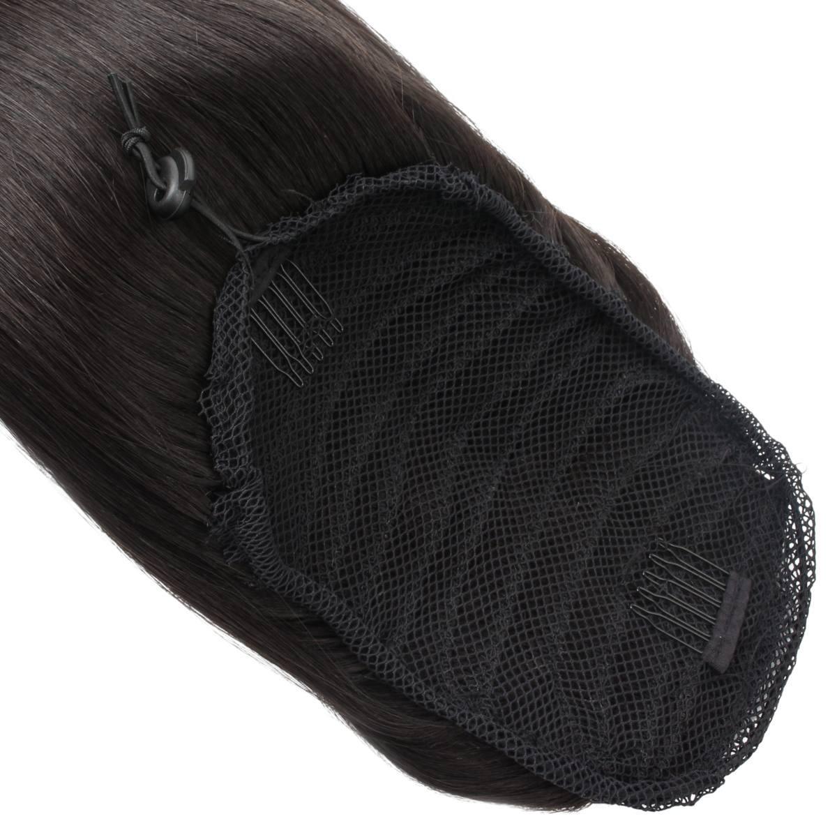 Cola de caballo de extensión de cabello humano 100% liso y virgen
