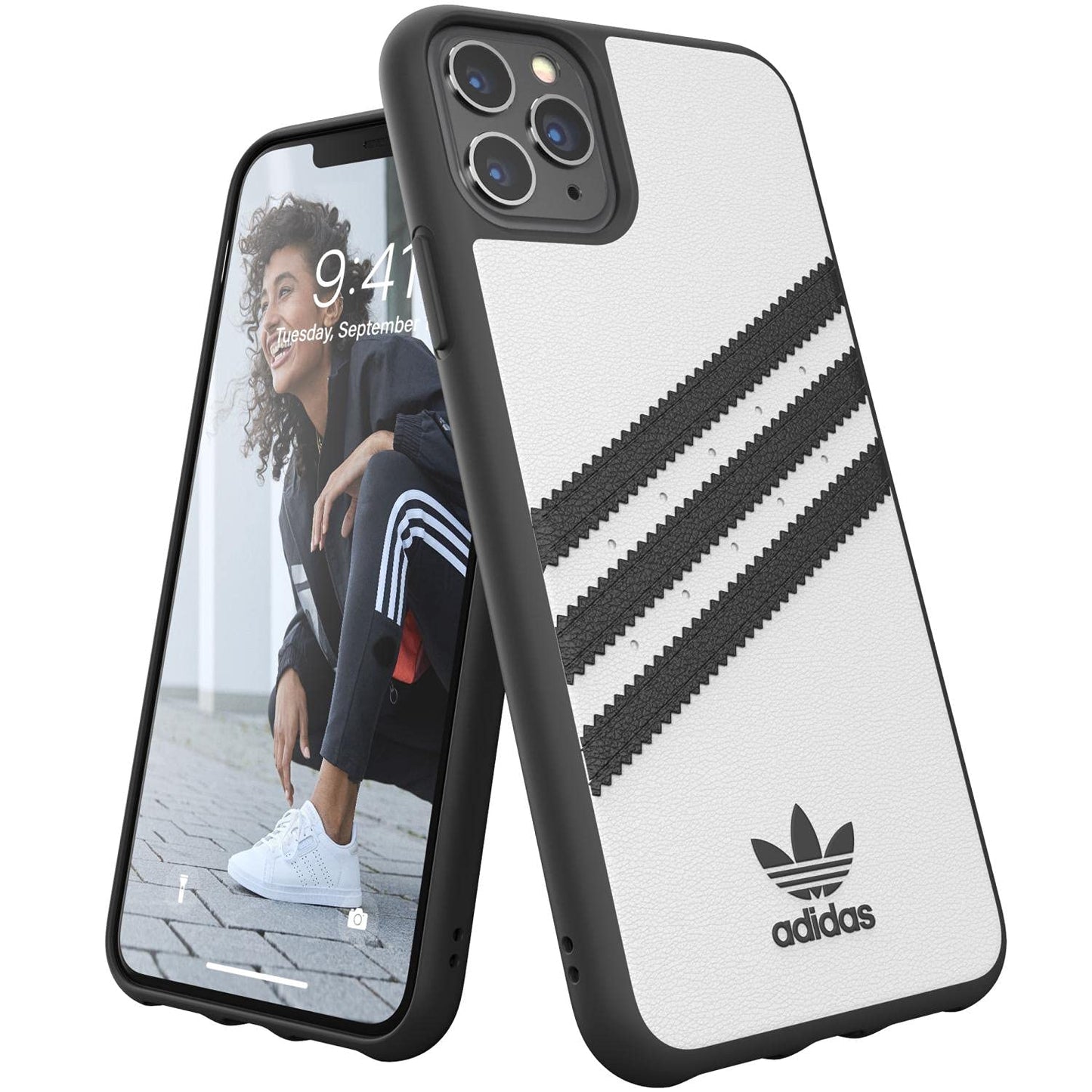 ADIDAS iPhone 11 Pro Max White/Black Originals Molded Phone Case iPhone Case Drop-Resistant Phone Case