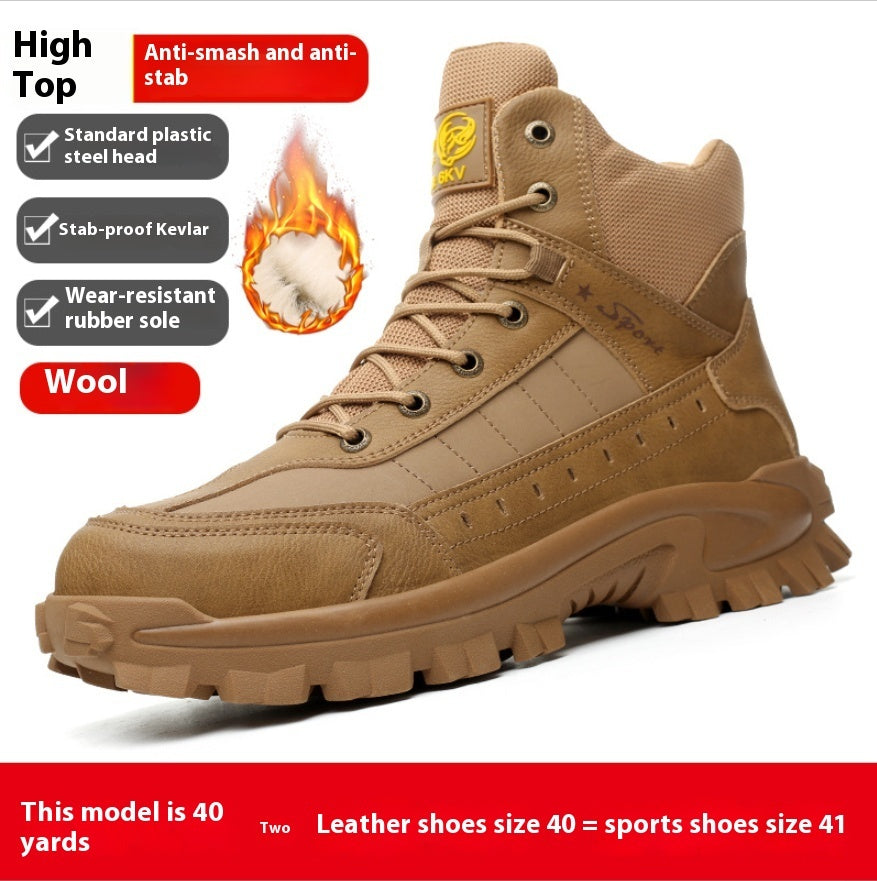 Men's Wool Protective Mid-Top Shoes