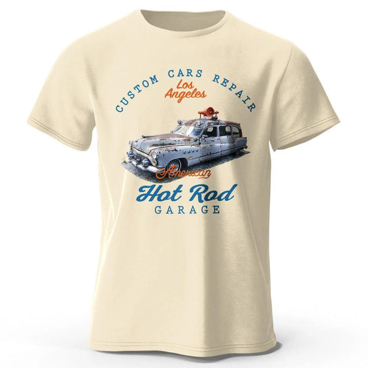 Camiseta para hombre con estampado de parche Car Club