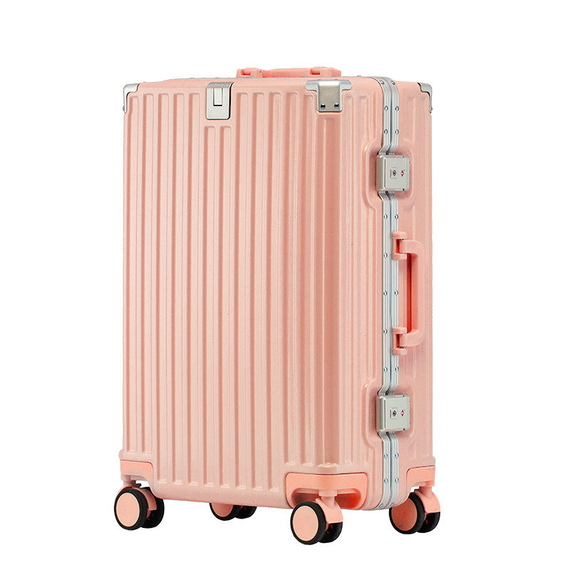 Unisex Aluminum Frame Solid Trolley Travel Case Travel Bag