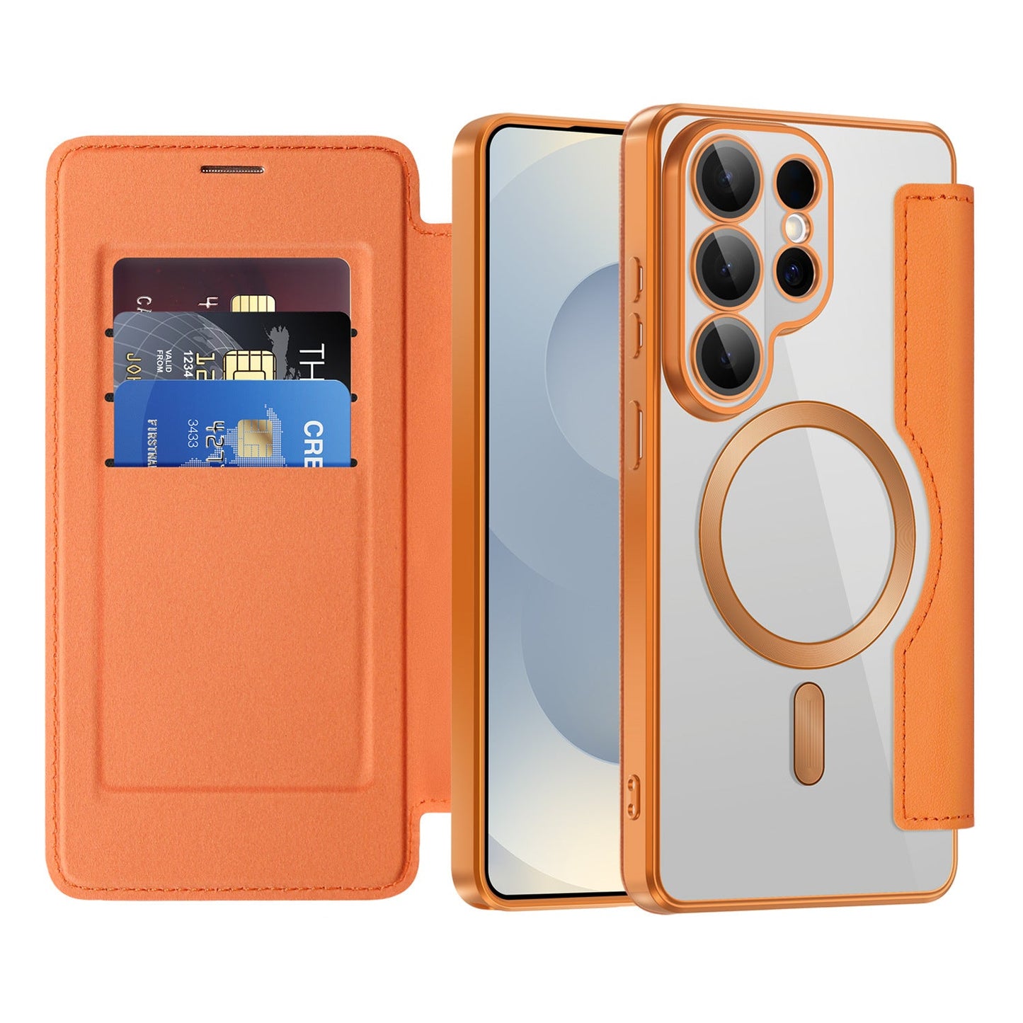 Magnetic Flip Leather Case Drop Proof Protective Phone Case