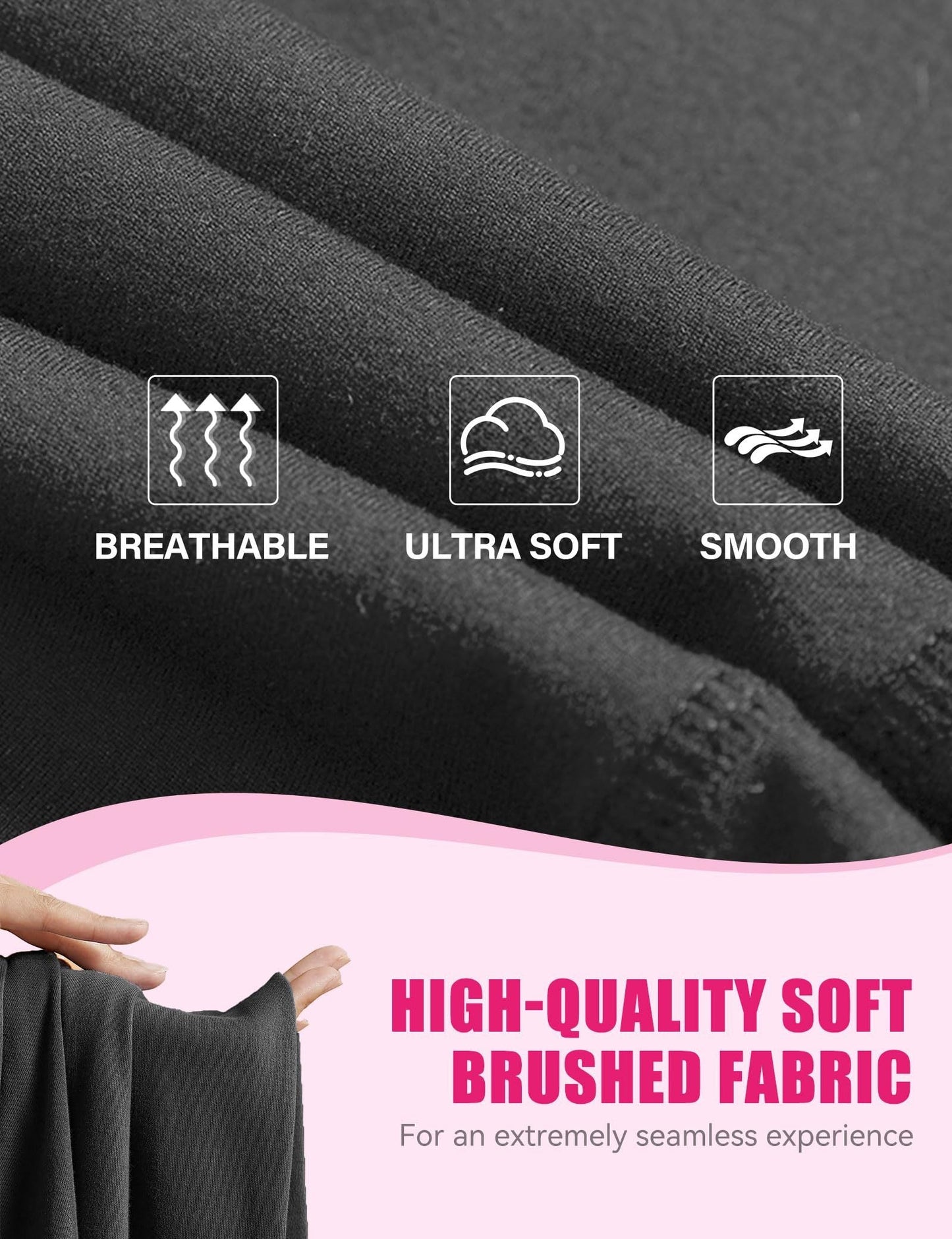Pantalones de yoga capri de talle alto con bolsillos diagonales, paquete de 3