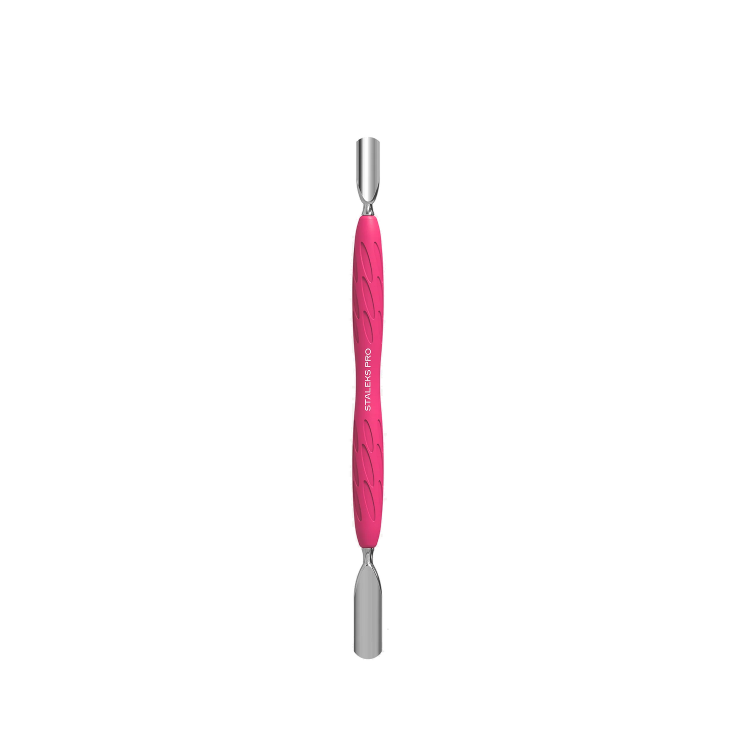 Manicure Pusher With Silicone Handle "Gummy" UNIQ 10 TYPE 1 (Wide Rounded Pusher + Narrow Rounded Pusher) PQ-10/1- STALEKS