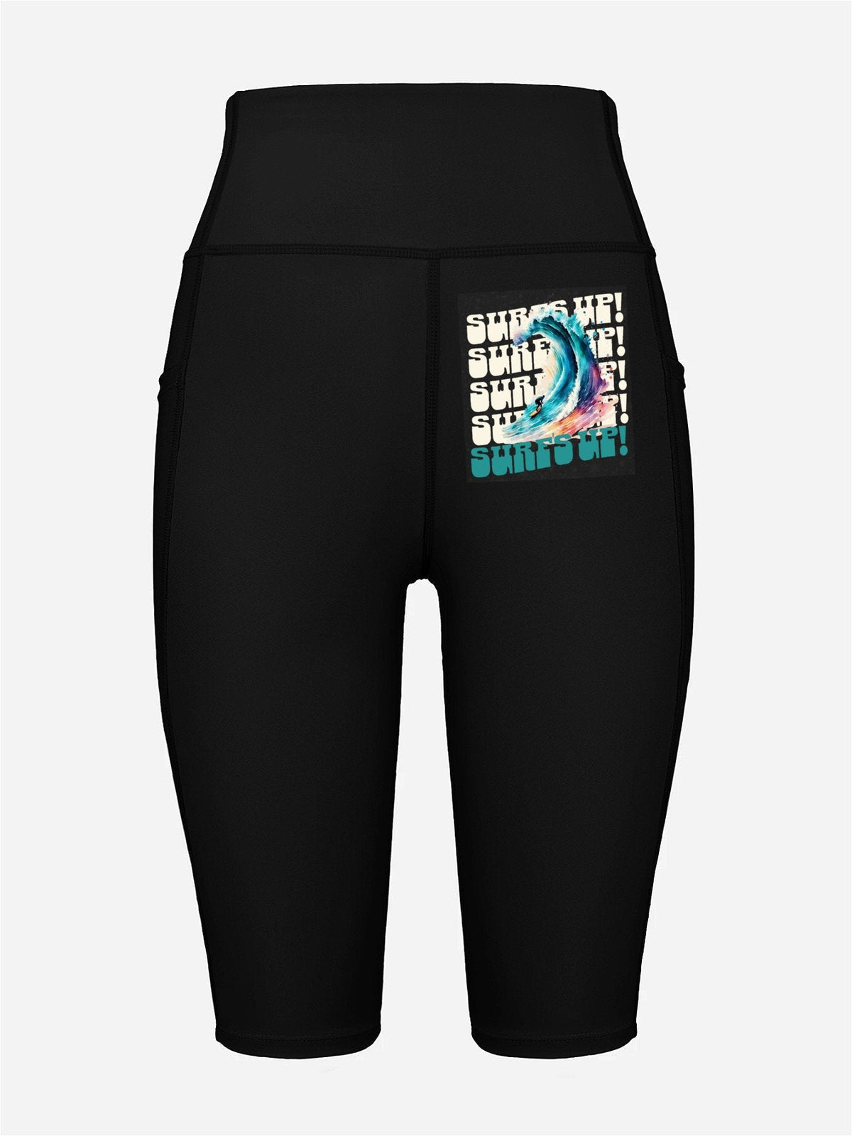 Surf's Up Women's Knee-Length Swim Bottoms (Front Printing)