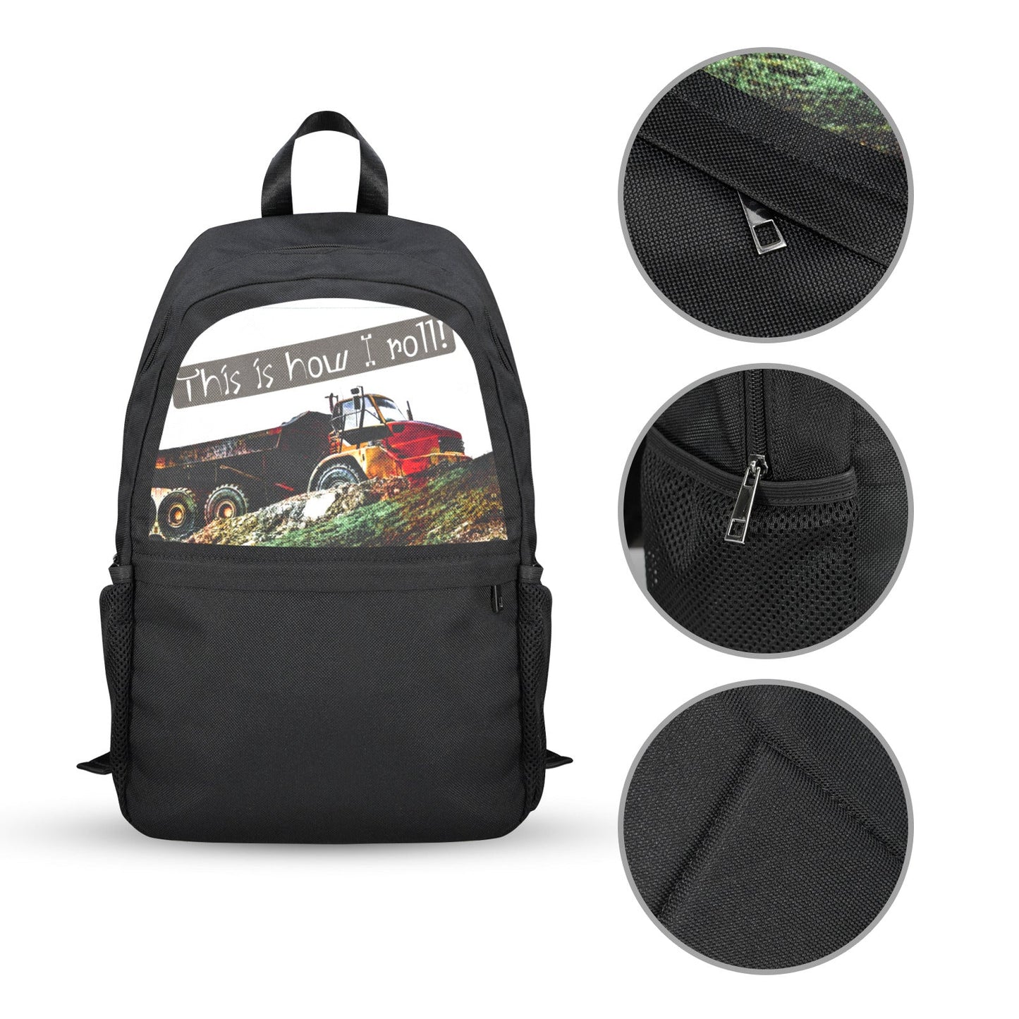 This is How I Roll Casual Backpack | Upper Part Printing