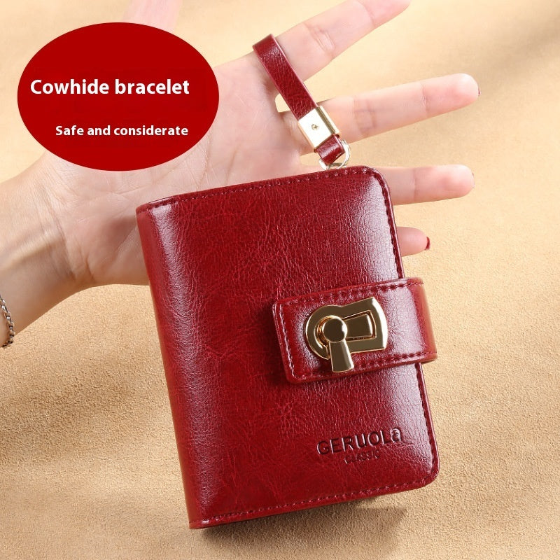 Women's Short Large Capacity Buckle Wallet