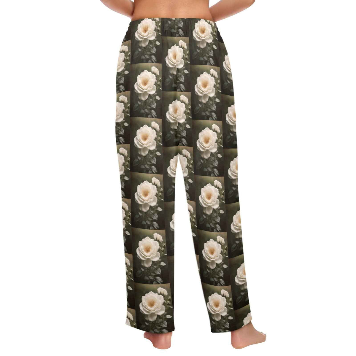 White Rose Women's Pajama Trousers Without Pockets