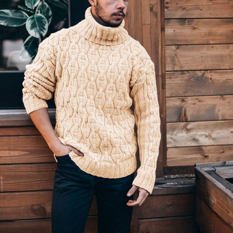 Chunky Knit Sweater, European And American Style