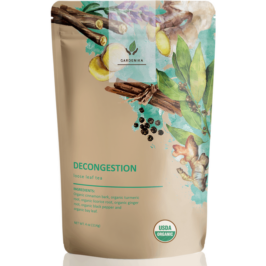 Té Descongestivo, Confort Respiratorio | Mezcla de Cúrcuma y Jengibre | Ecológico