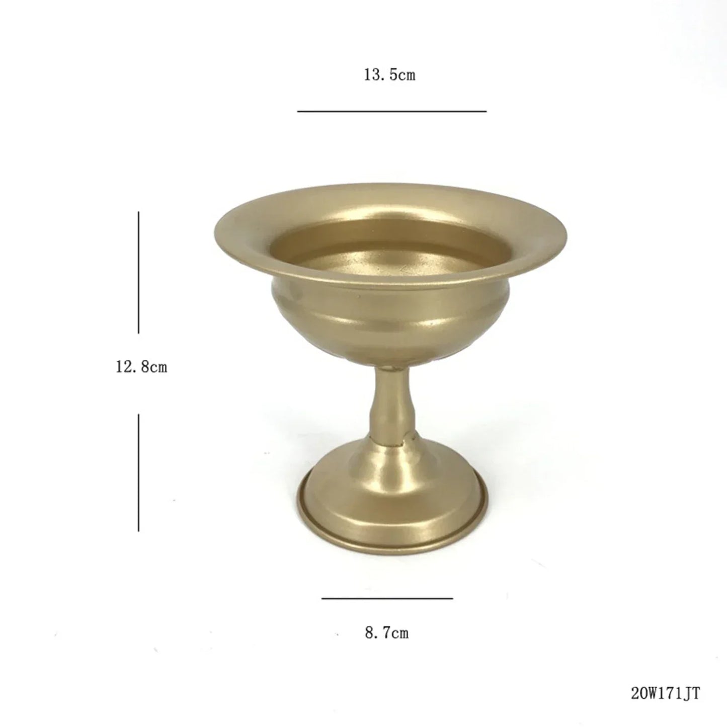 DecorBites™ Elegant Metal Flower Vase Candle Holders