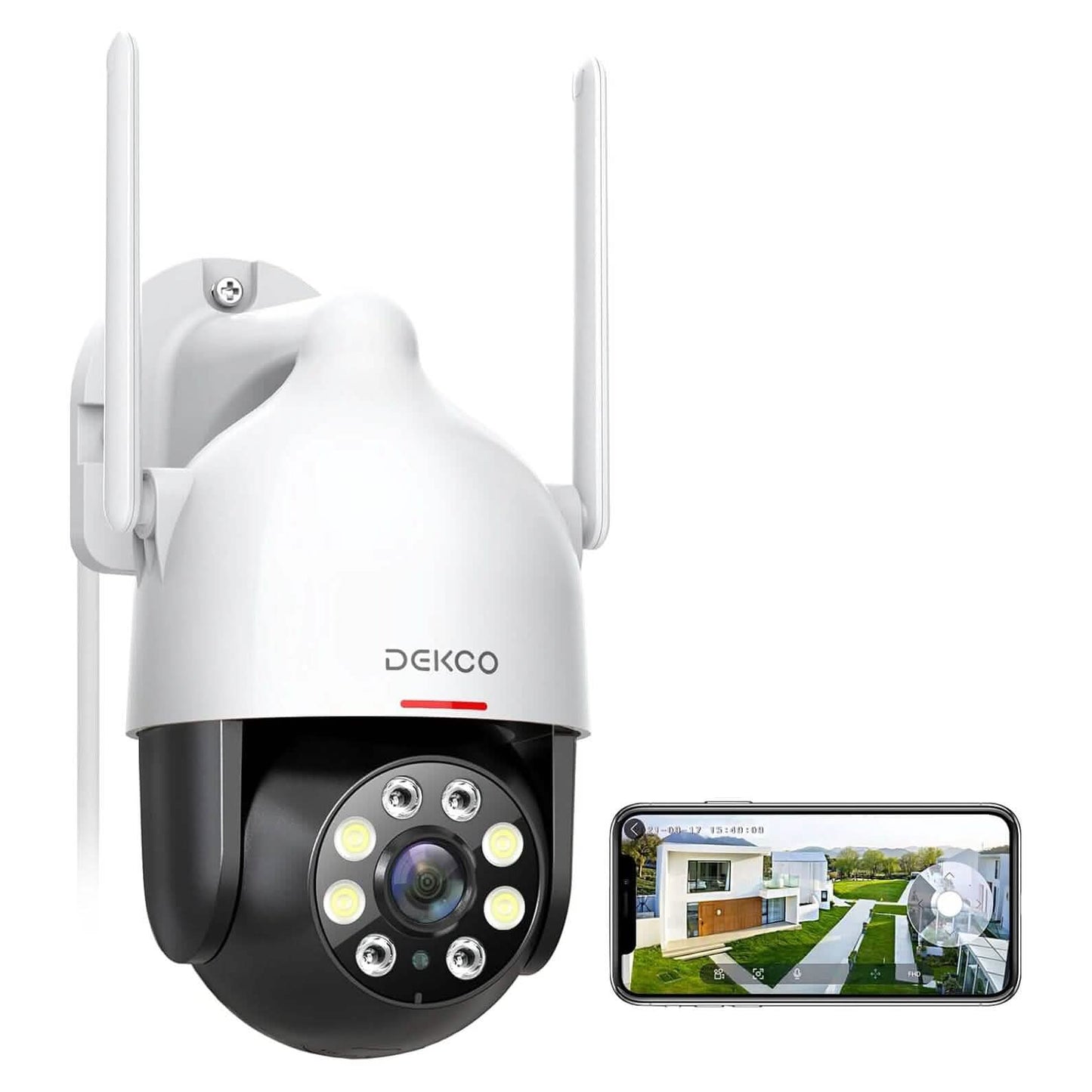 Dekco 2K WiFi Surveillance Security Camera (Refurbished)