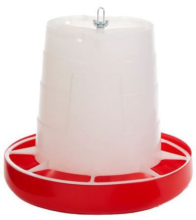 Comedero Colgante Deluxe Little Giant con Tapa – Capacidad de 10 kg para Aves de Corral y Gallinas