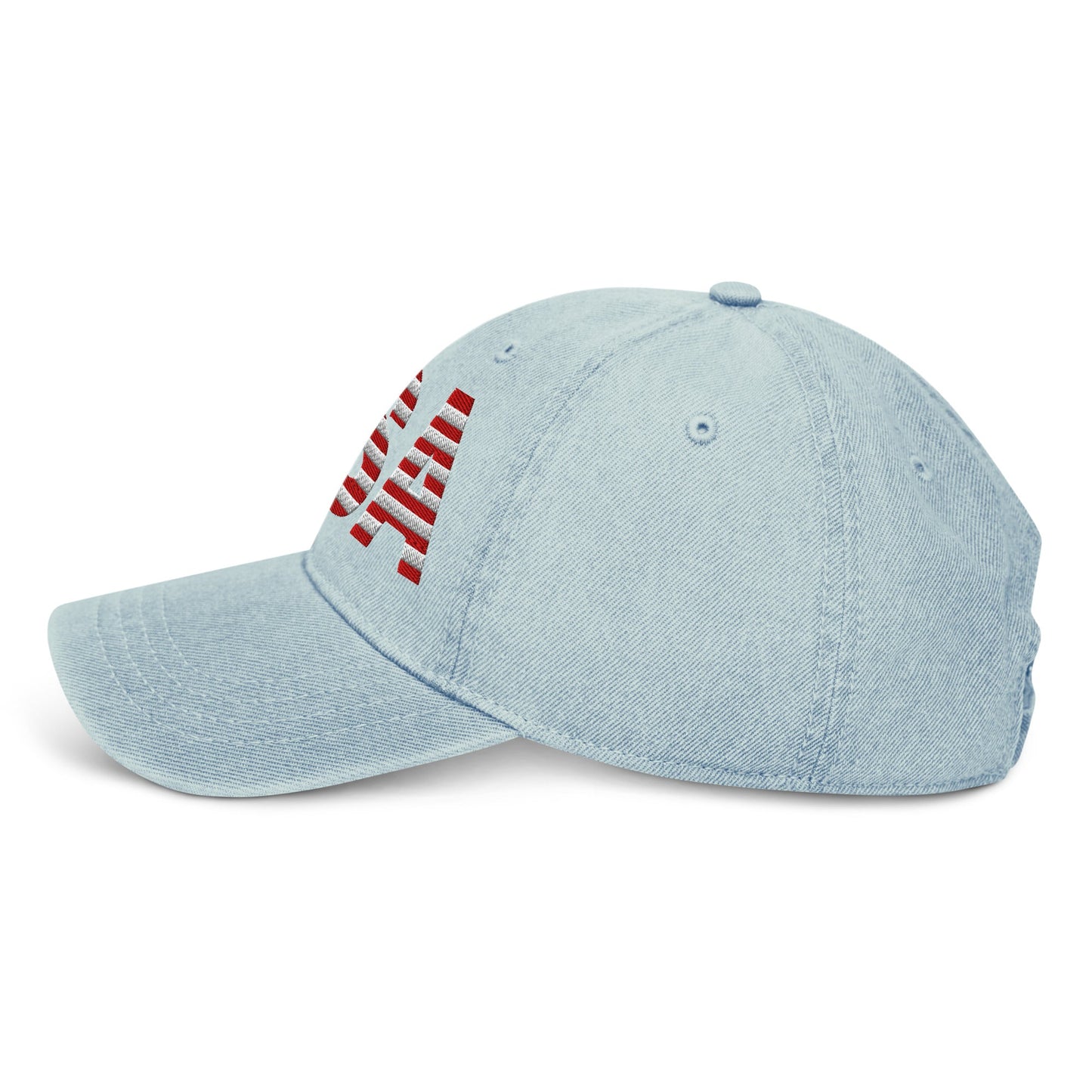 USA Patriotic - Denim Hat - 1 sided embroidery