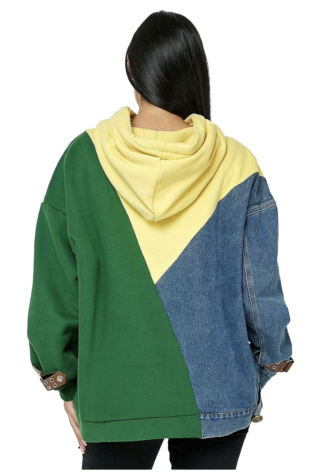 Sudadera con capucha de mezclilla
