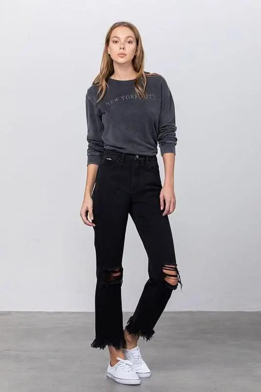 Destroyed Jeans - Ripped Streetwear Denim - Unisex Trendy Fit