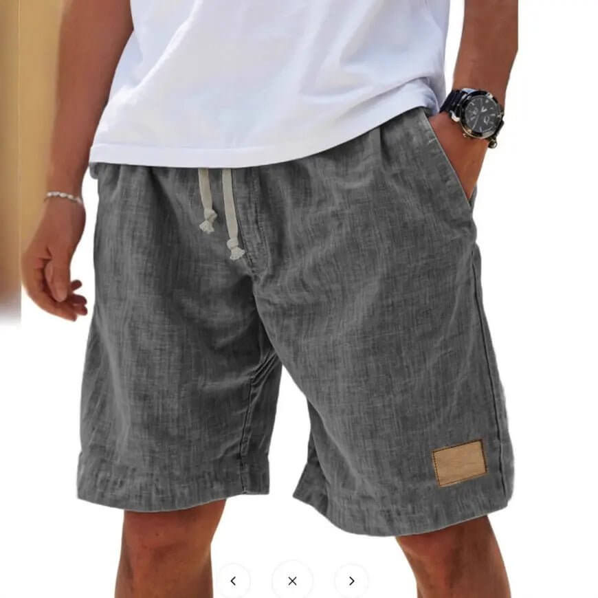 Men's Breathable Linen Holiday Shorts – Retro Loose Fit