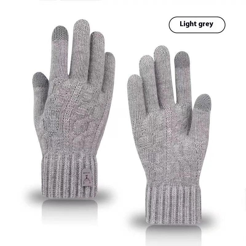 Men's Cold-proof Wool Knitted Gloves