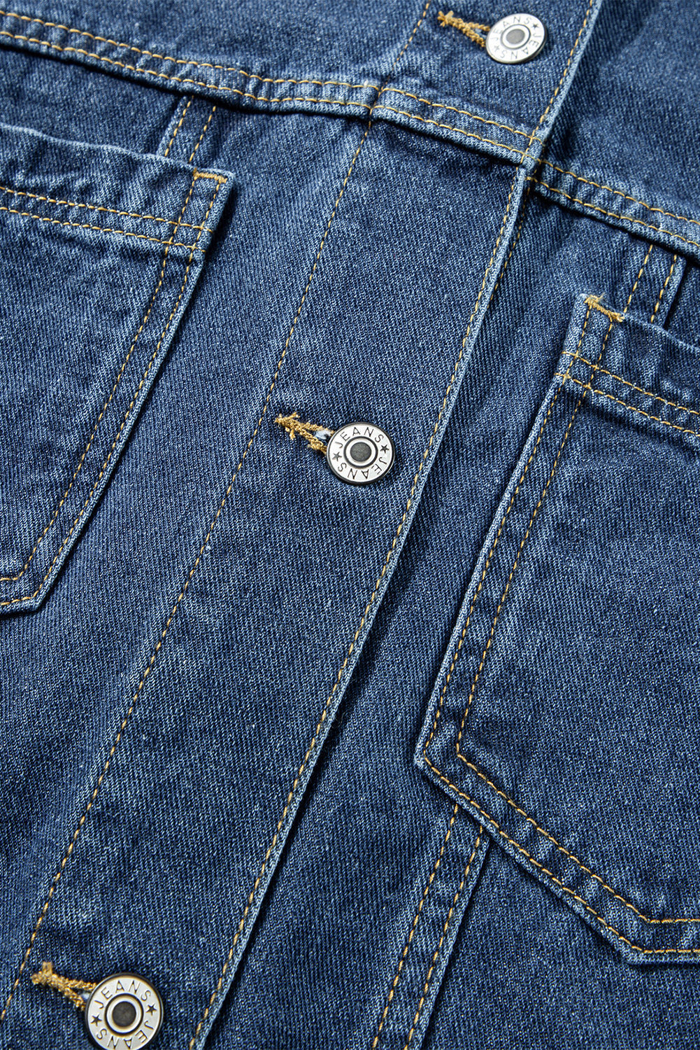 Chaqueta vaquera oversize con bolsillo, lavada a la piedra, a rayas azules