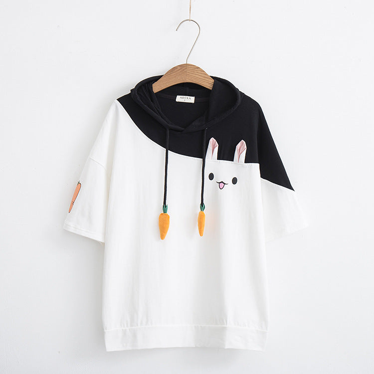 Japanese Style 2019 Cute Colorful Rabbit T-Shirt