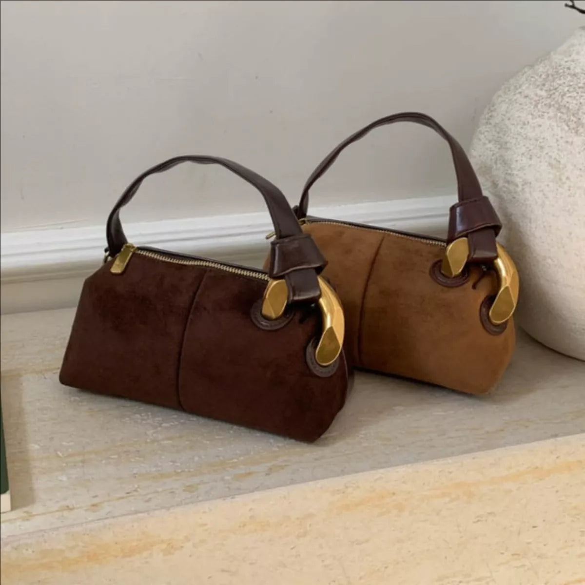 Suede Mini Crossbody Bag