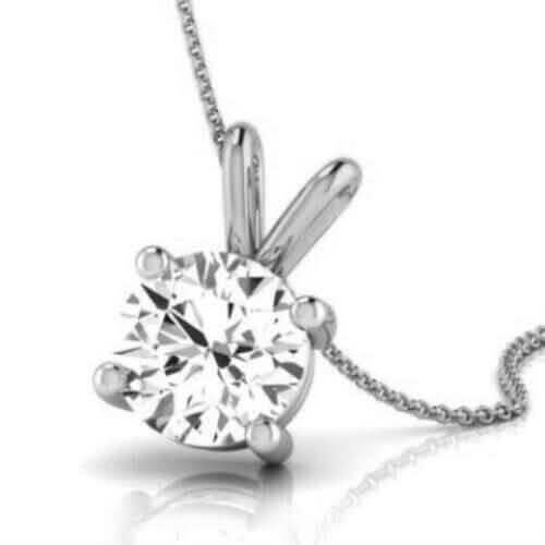 Diamond Engagement Pendant VS1 E Round 1.50 Ct Lab Created IGI Certified Special