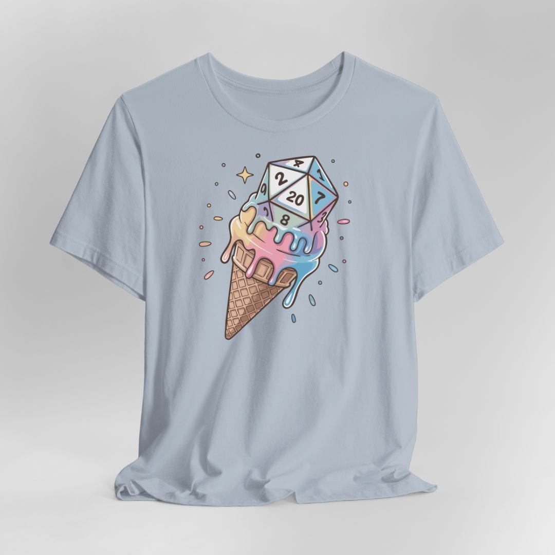 Camiseta de D&D con dados de helado