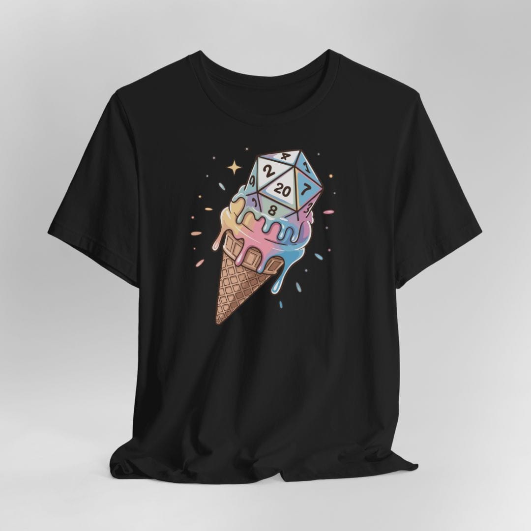 Camiseta de D&D con dados de helado