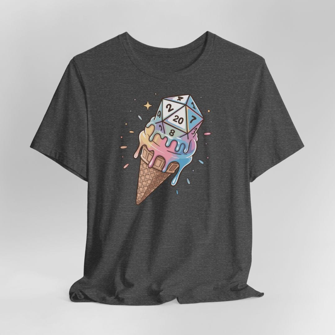 Camiseta de D&D con dados de helado