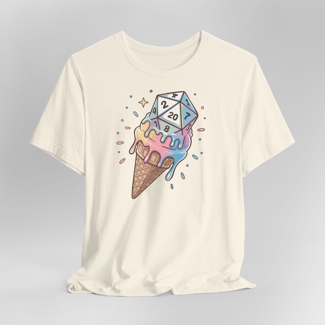 Camiseta de D&D con dados de helado