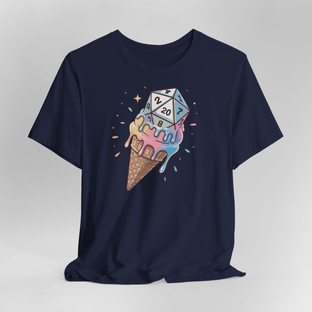 Camiseta de D&D con dados de helado