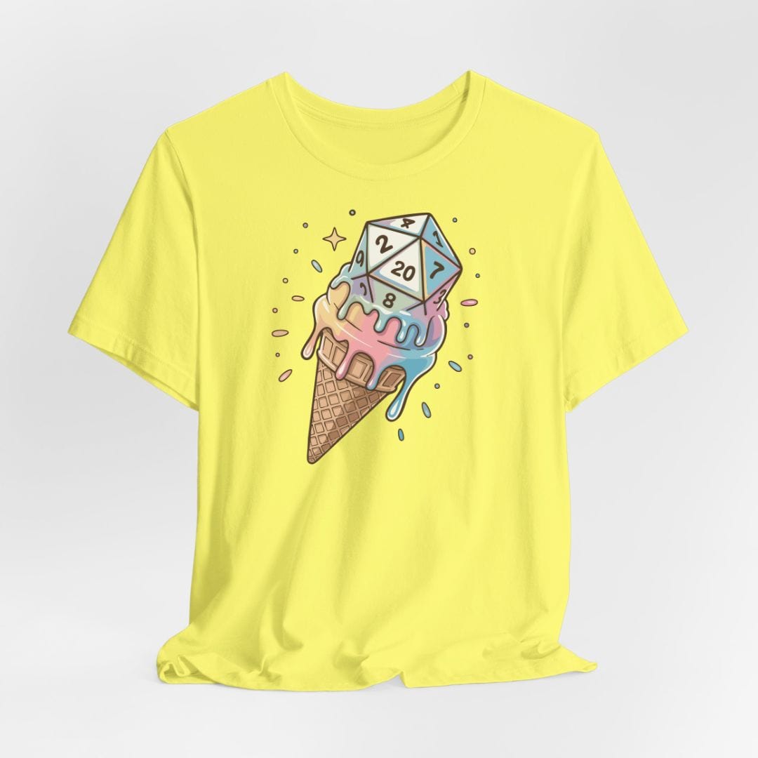 Camiseta de D&D con dados de helado