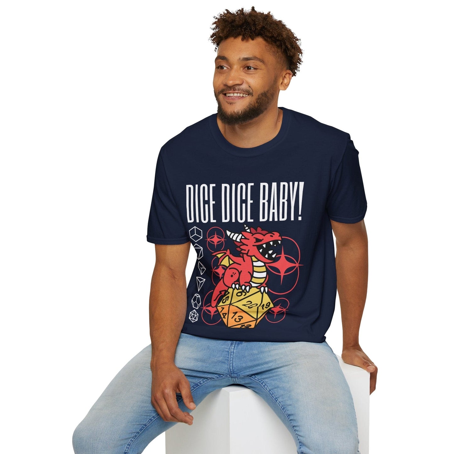 Camiseta de rol de dados