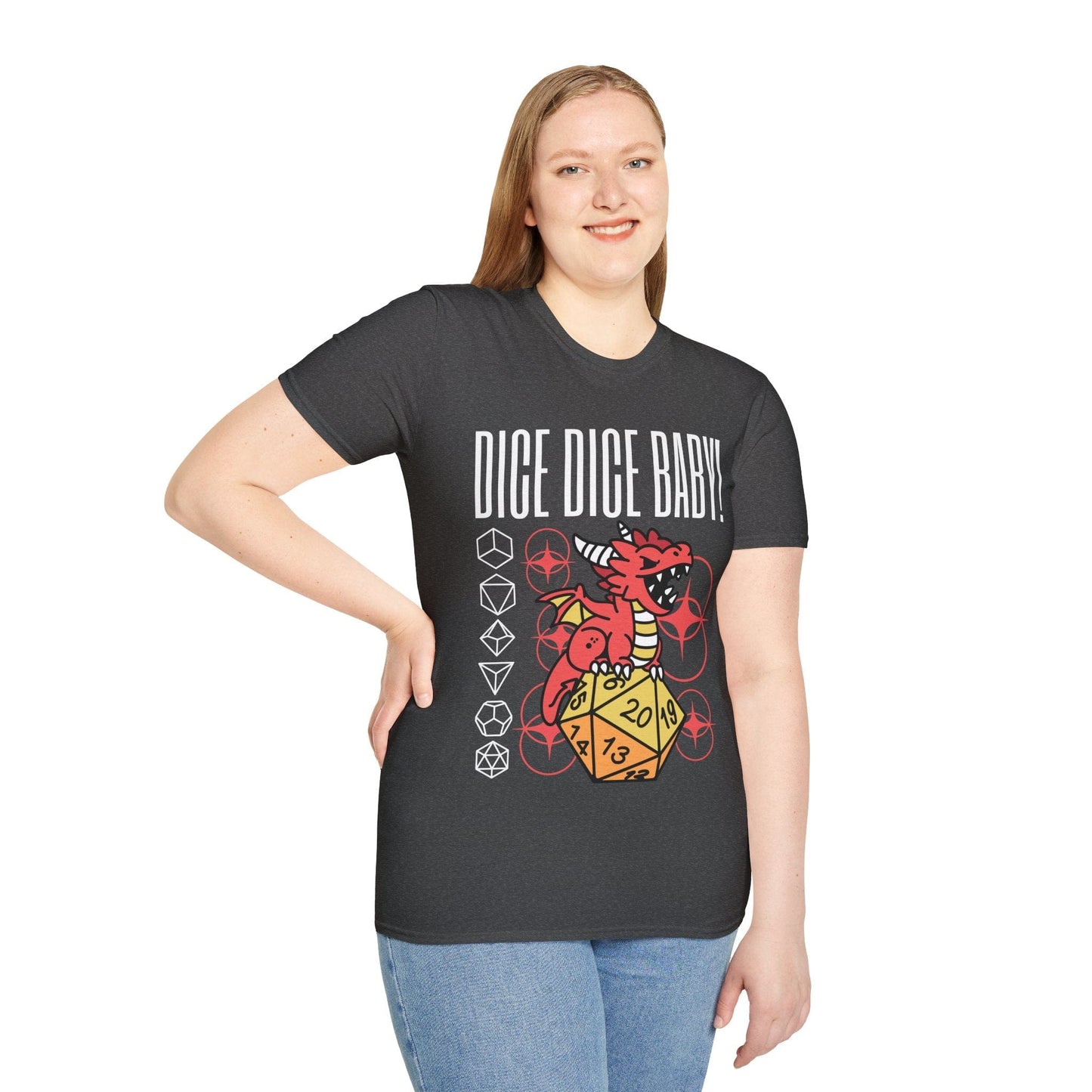 Camiseta de rol de dados