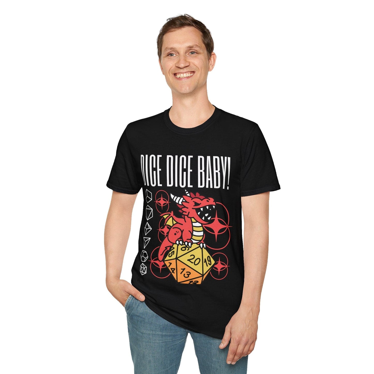 Camiseta de rol de dados