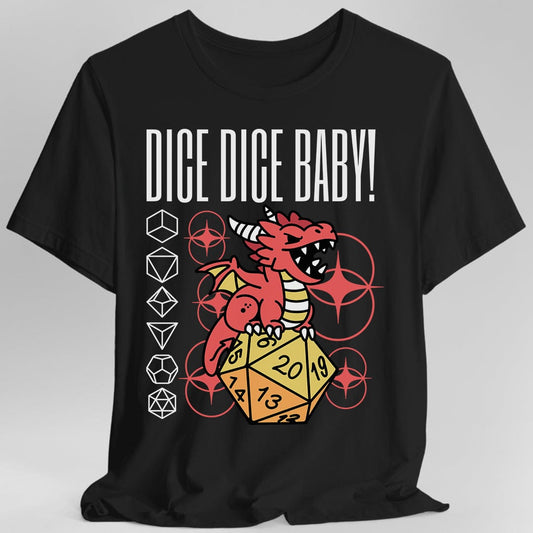 Camiseta de rol de dados