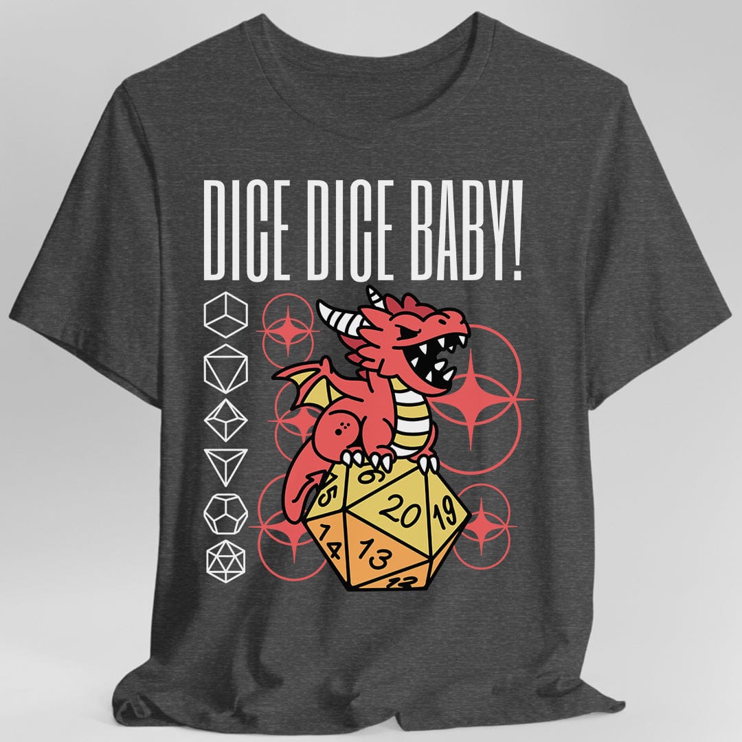 Camiseta de rol de dados