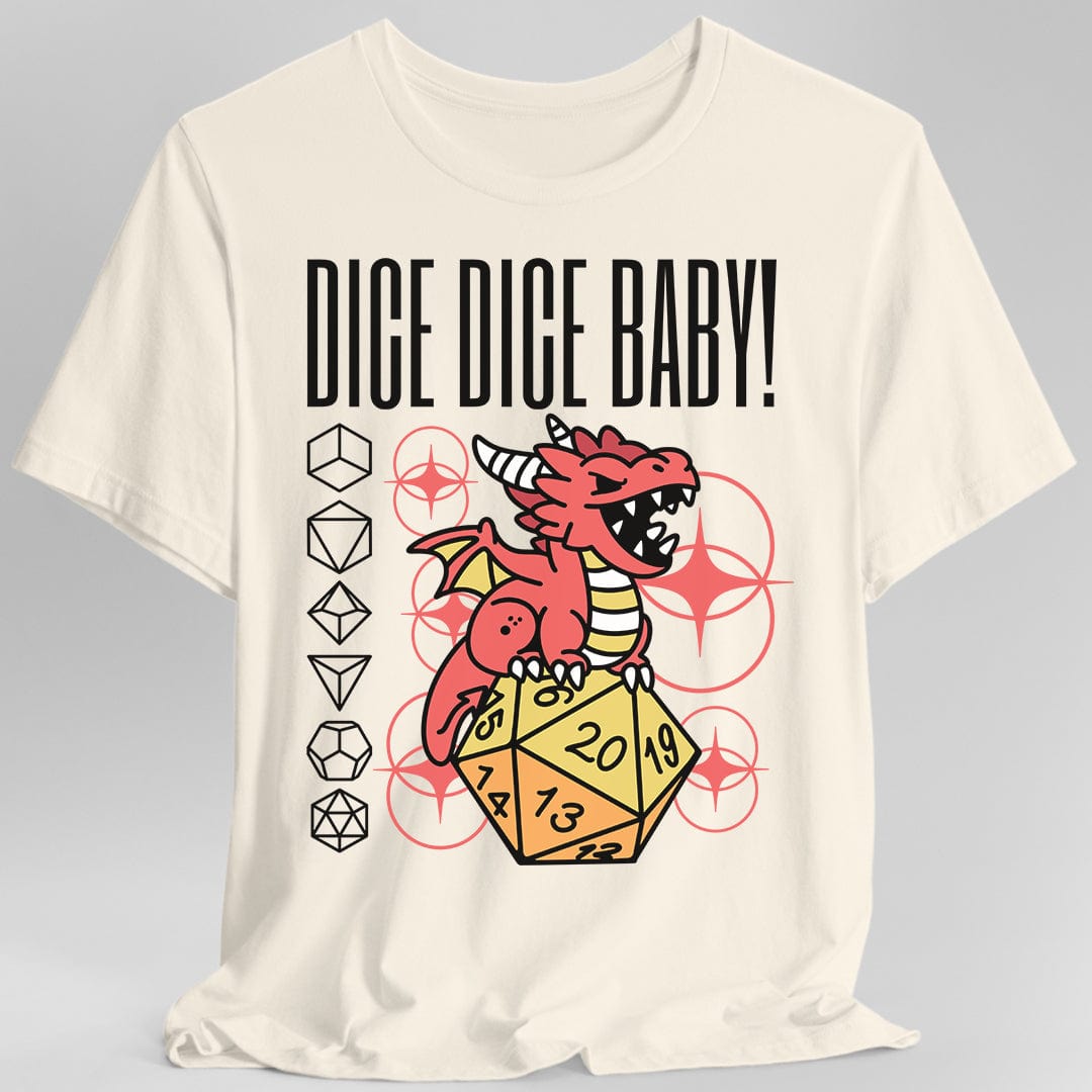 Camiseta de rol de dados
