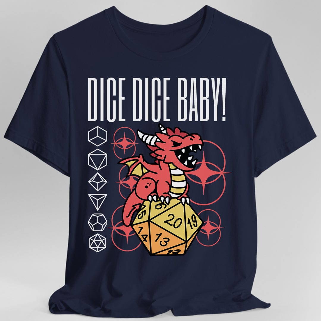Camiseta de rol de dados