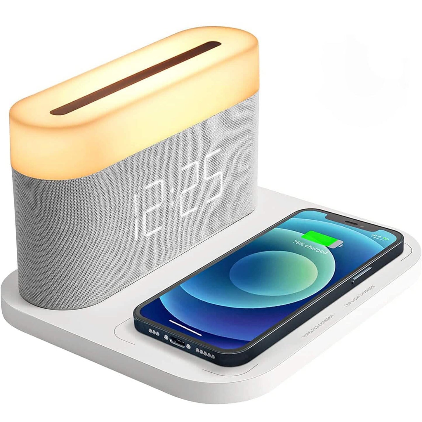 Digital Alarm Clock with Wireless Charging