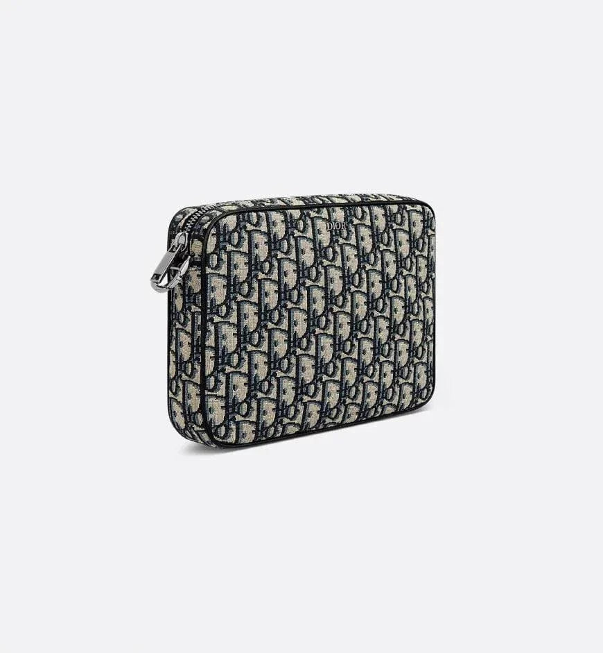 Dior Saddle Triple Pouch Black Dior Oblique Jacquard