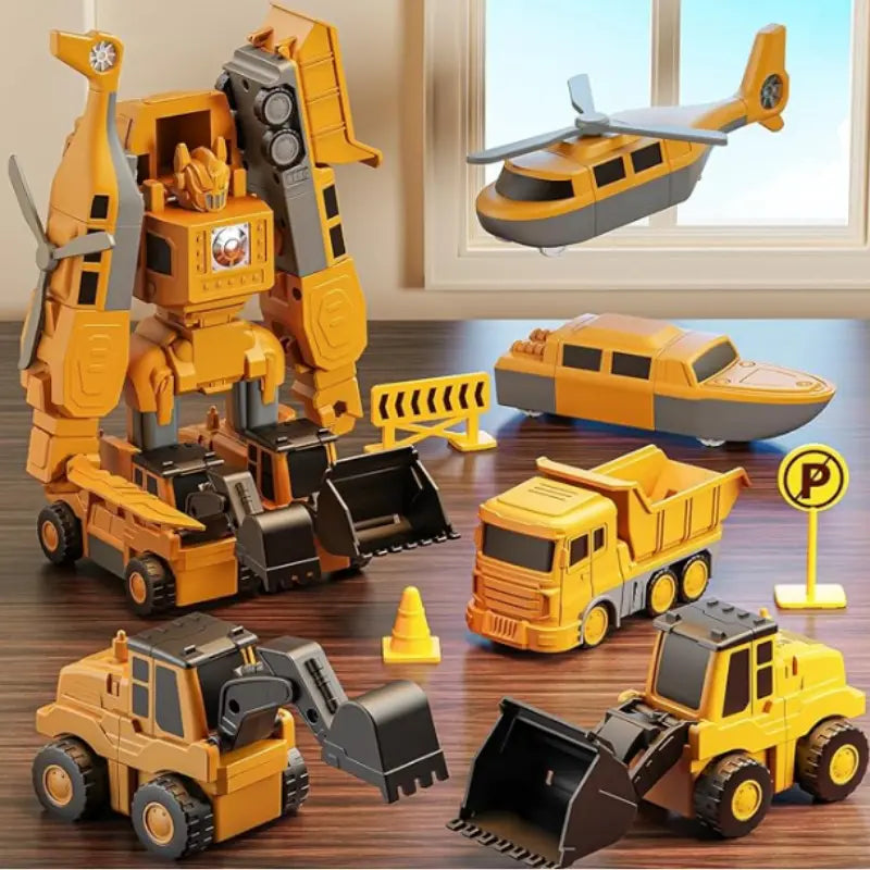 DIY Magnetic Engineering Vehicle & Robot Toy for Kids - # BOT&G52710006