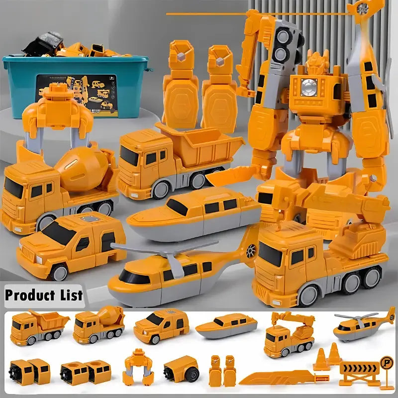 DIY Magnetic Engineering Vehicle & Robot Toy for Kids - # BOT&G52710006