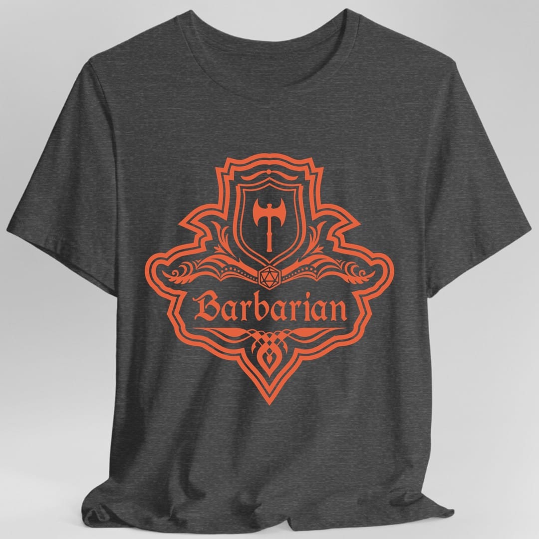 Camiseta con el emblema de la clase Bárbaro de DnD