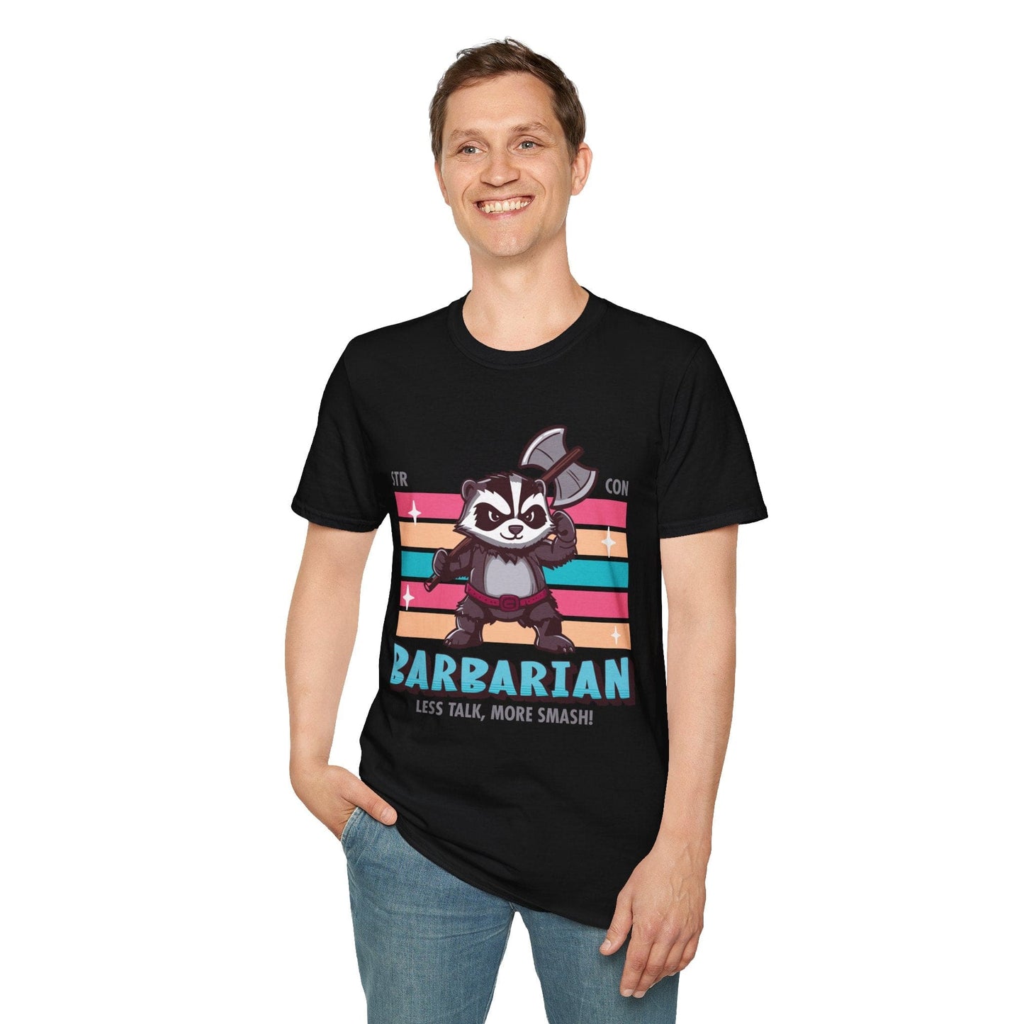Camiseta de Bárbaro de DnD - Camiseta Kawaii de Clase de D&D