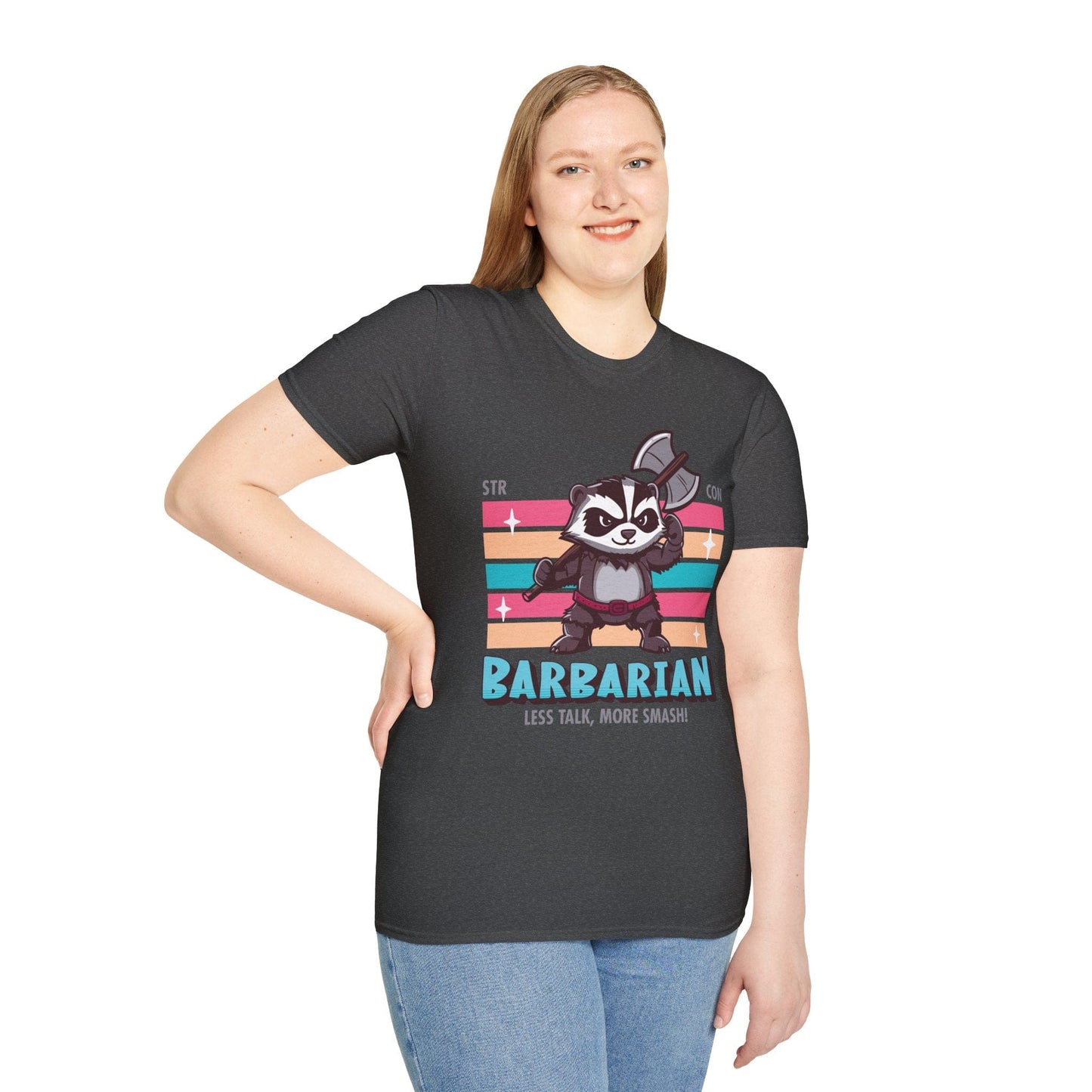 Camiseta de Bárbaro de DnD - Camiseta Kawaii de Clase de D&D