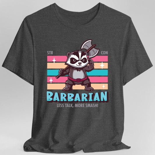 Camiseta de Bárbaro de DnD - Camiseta Kawaii de Clase de D&D