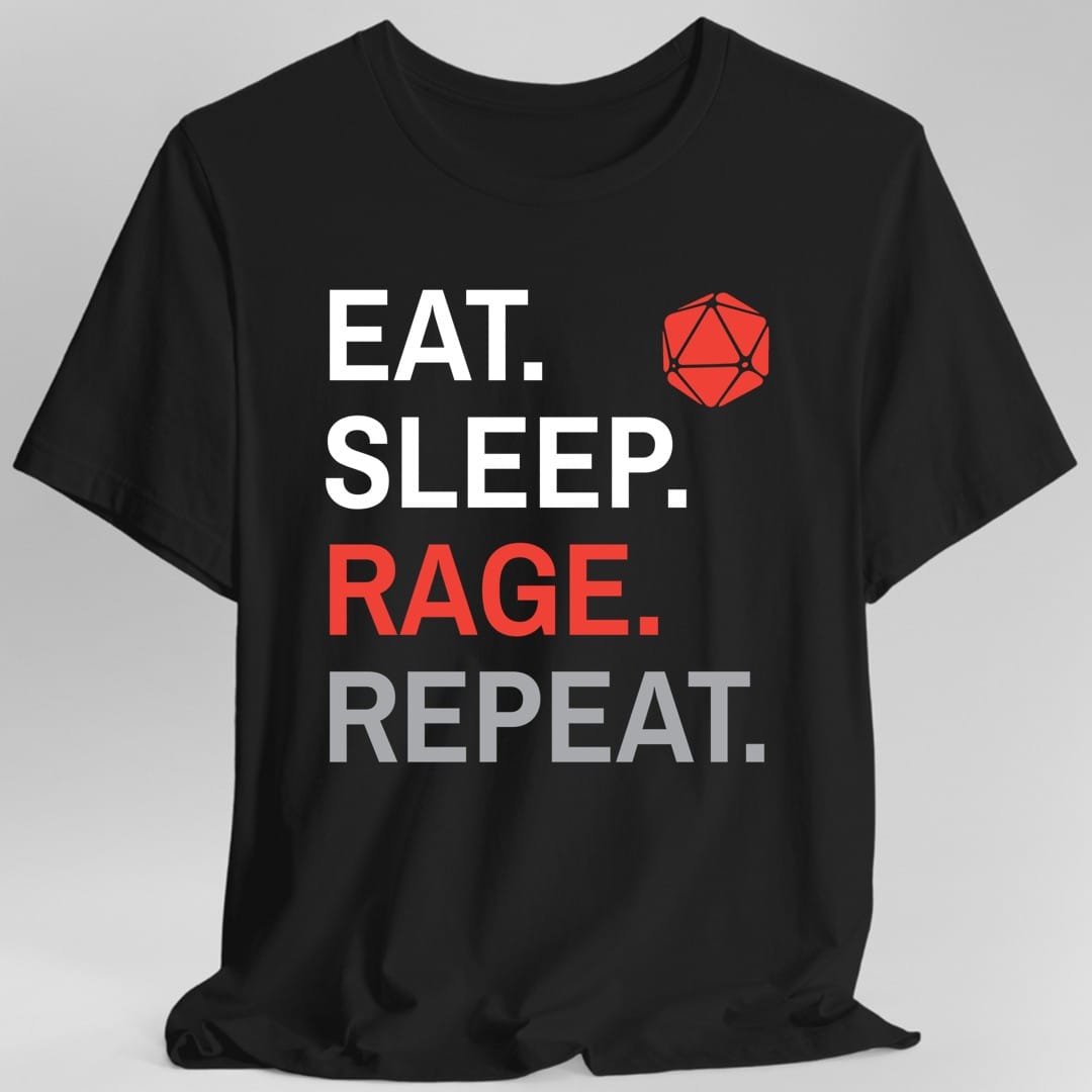 Camiseta de Bárbaro – Comer Dormir Enfurecer Repetir